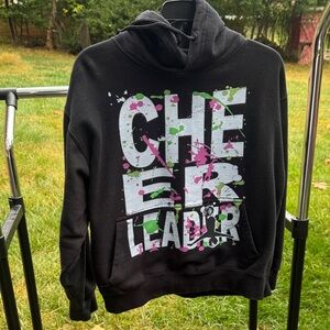 Black Cheerleader Graphic Hoodie